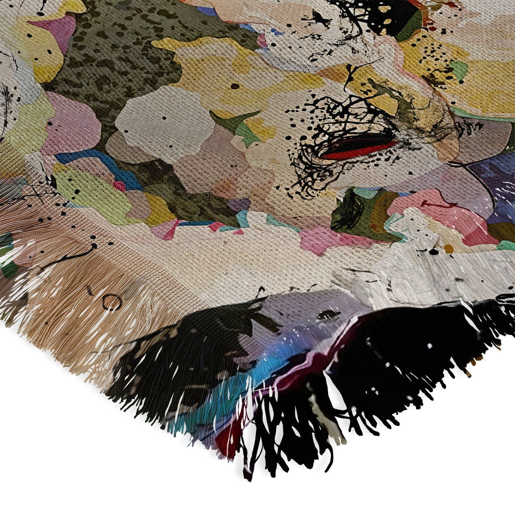 83 Oranges Echoes Beneath the Surface Throw Blanket