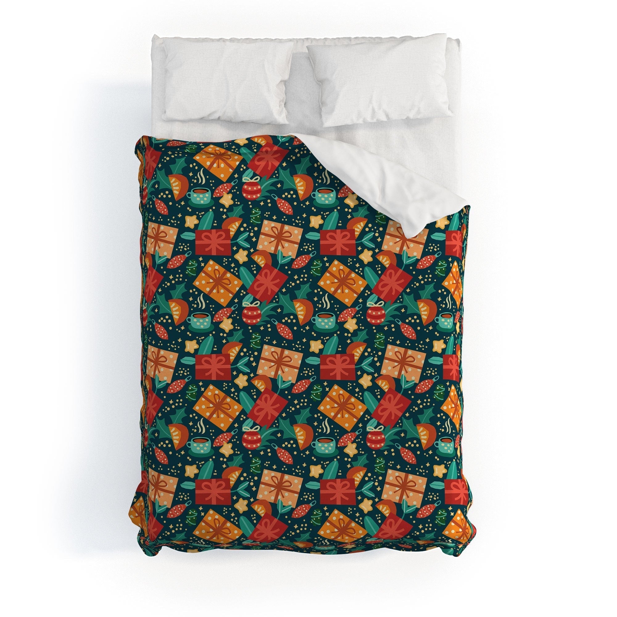 Valeria Frustaci Christmas pattern Duvet Cover