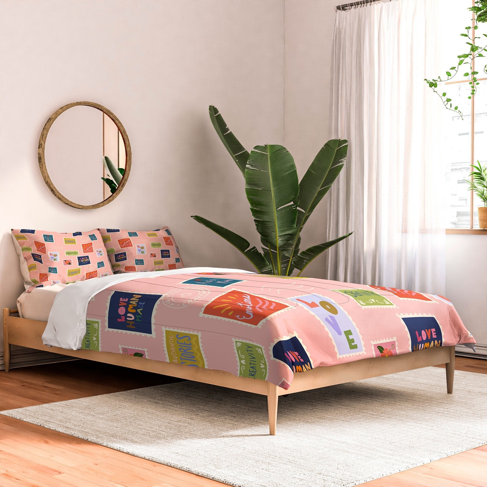 Design by Spark Love Human Made Stamps Comforter