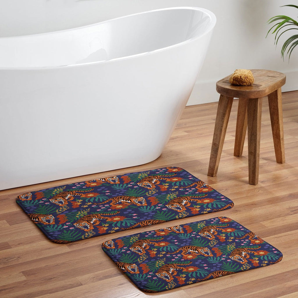 Design by Spark Tiger of the Glorious Jungle Memory Foam Bath Mat