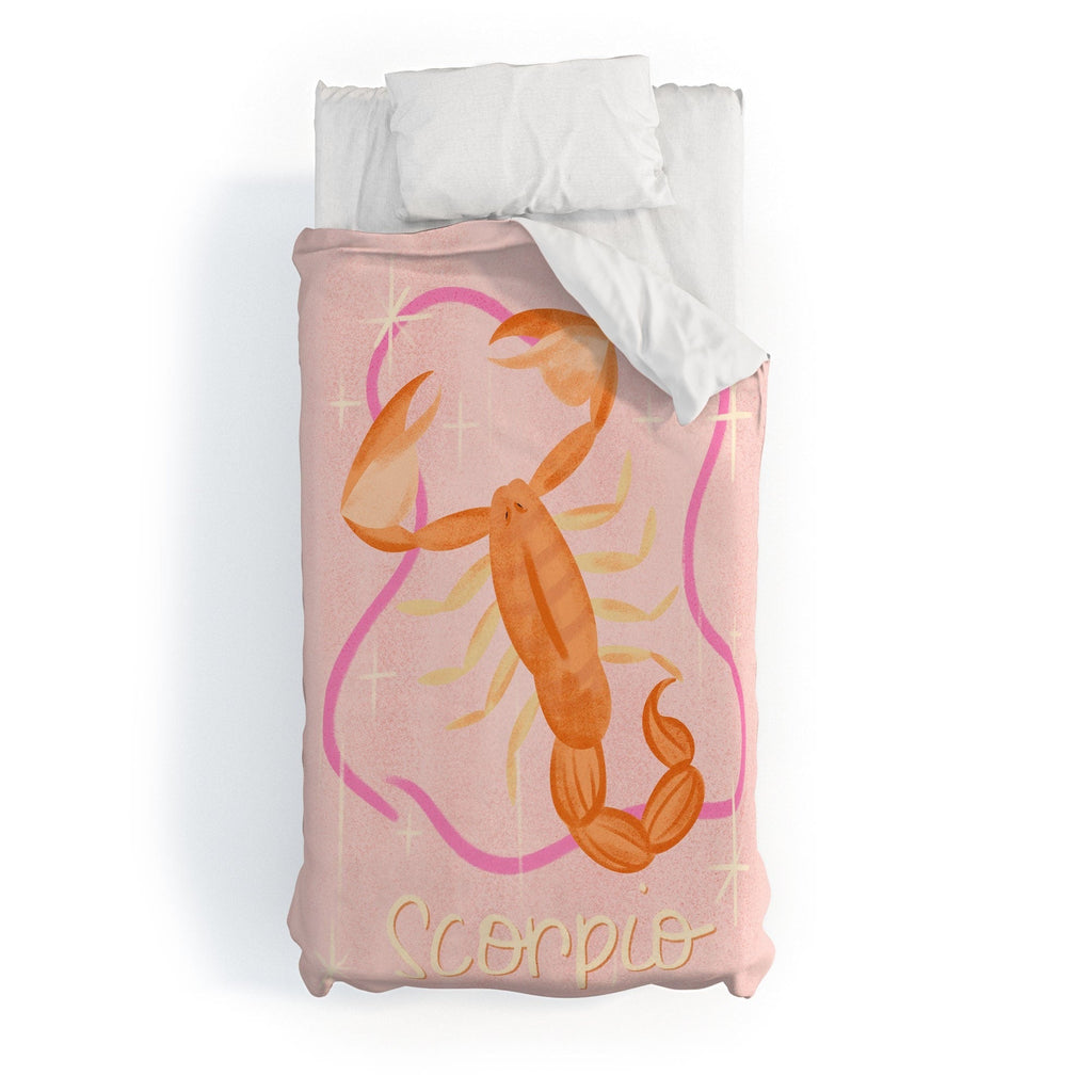 Little Om Zodiac Sign Scorpio Duvet Cover