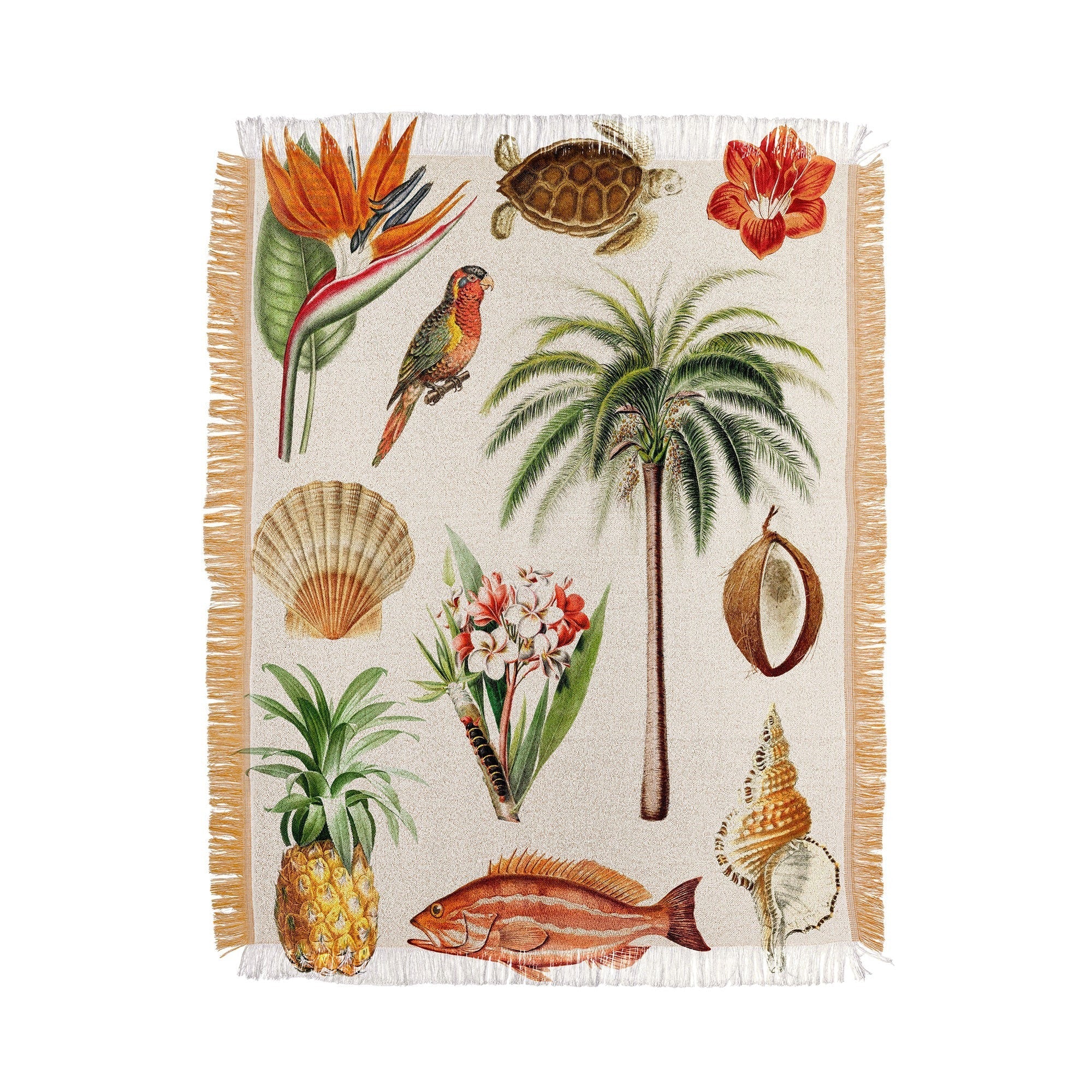 Gal Design Hawaii Collection Throw Blanket