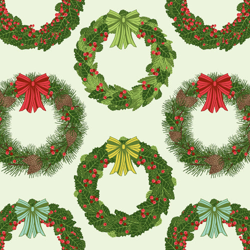 Sabine Reinhart Christmas Wreaths Shower Curtain
