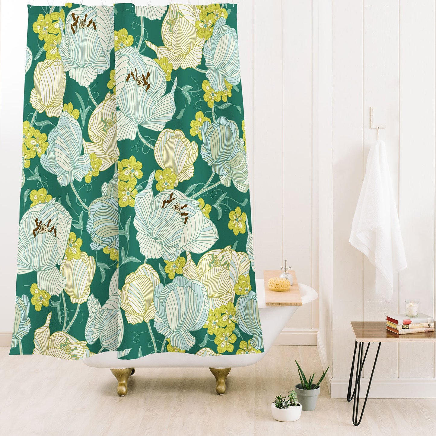 Sabine Reinhart Flower Fields Shower Curtain