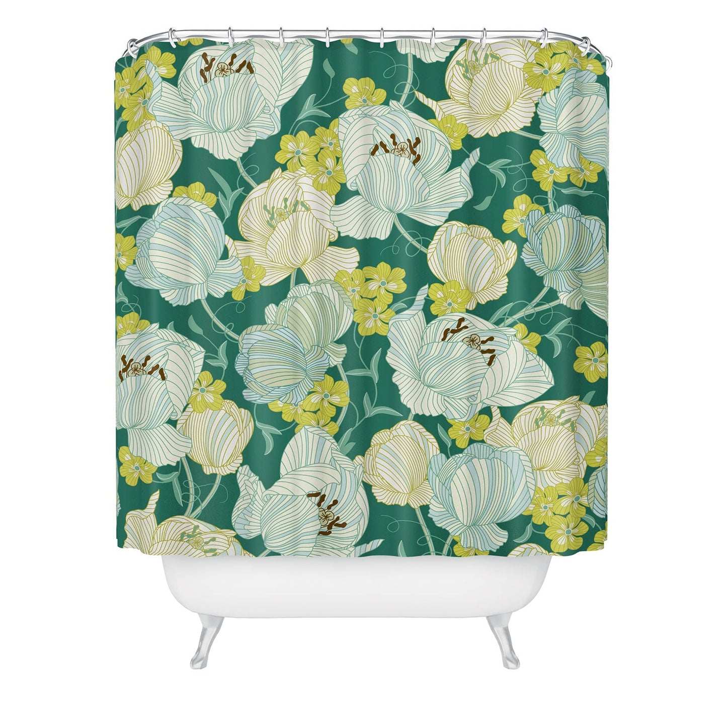 Sabine Reinhart Flower Fields Shower Curtain