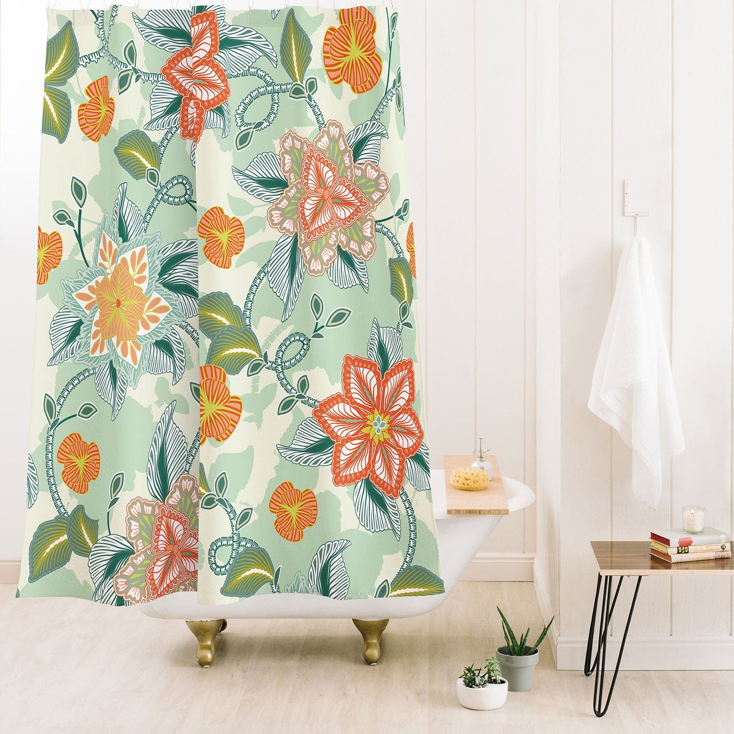 Sabine Reinhart I Will Bring You Flowers Shower Curtain