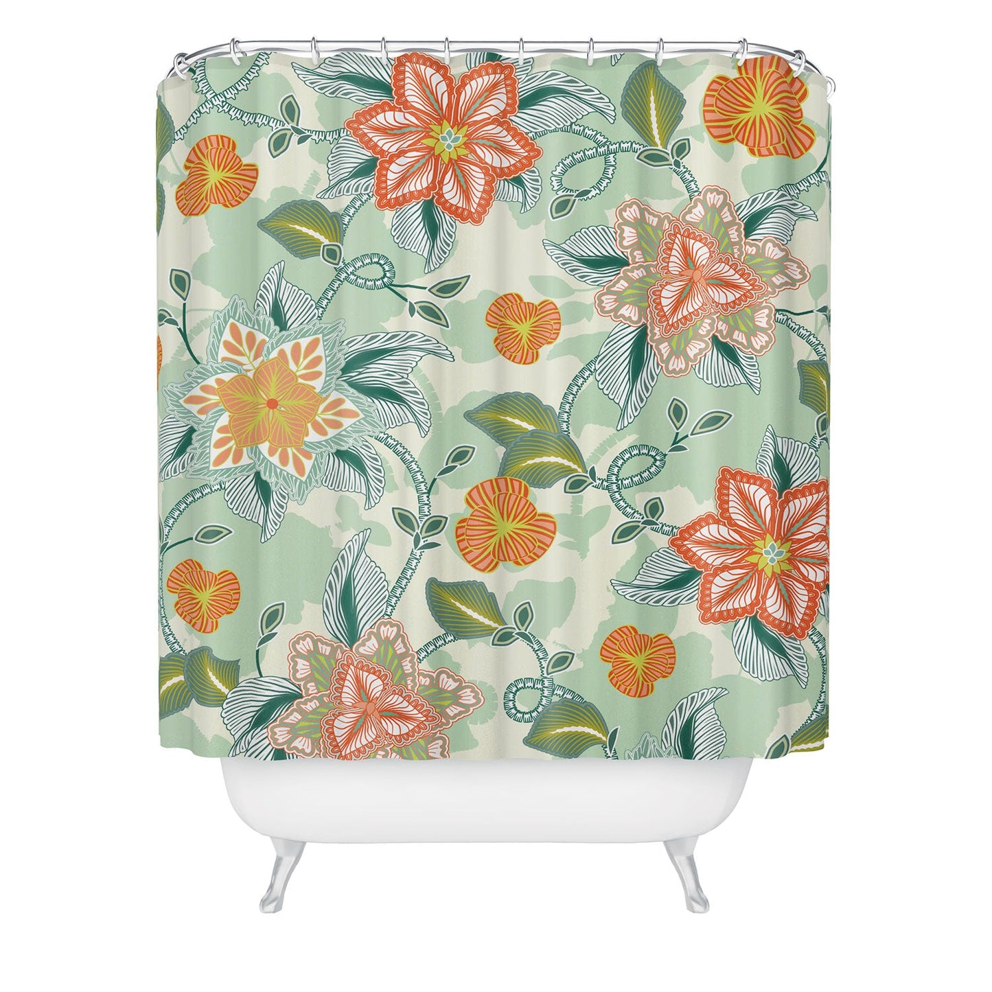 Sabine Reinhart I Will Bring You Flowers Shower Curtain