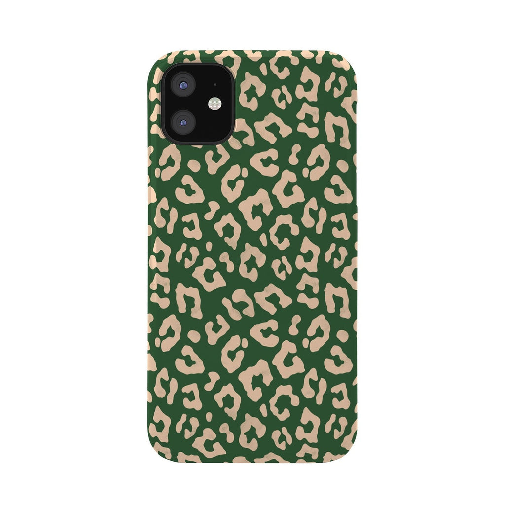Avenie BR Cheetah Print In Green Phone Case