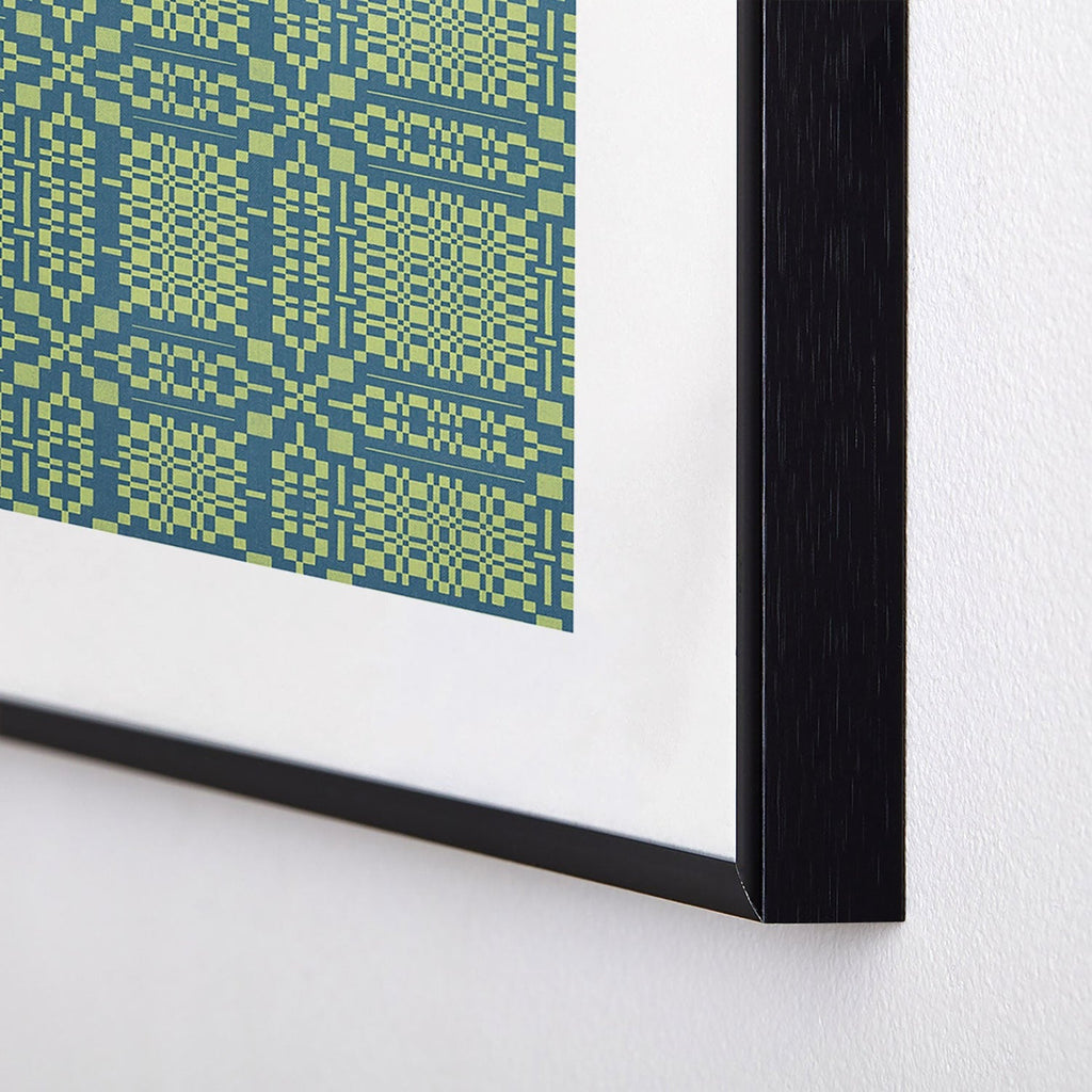 Marta Barragan Camarasa Nostalgic Grid Design Metal Framed Art Print
