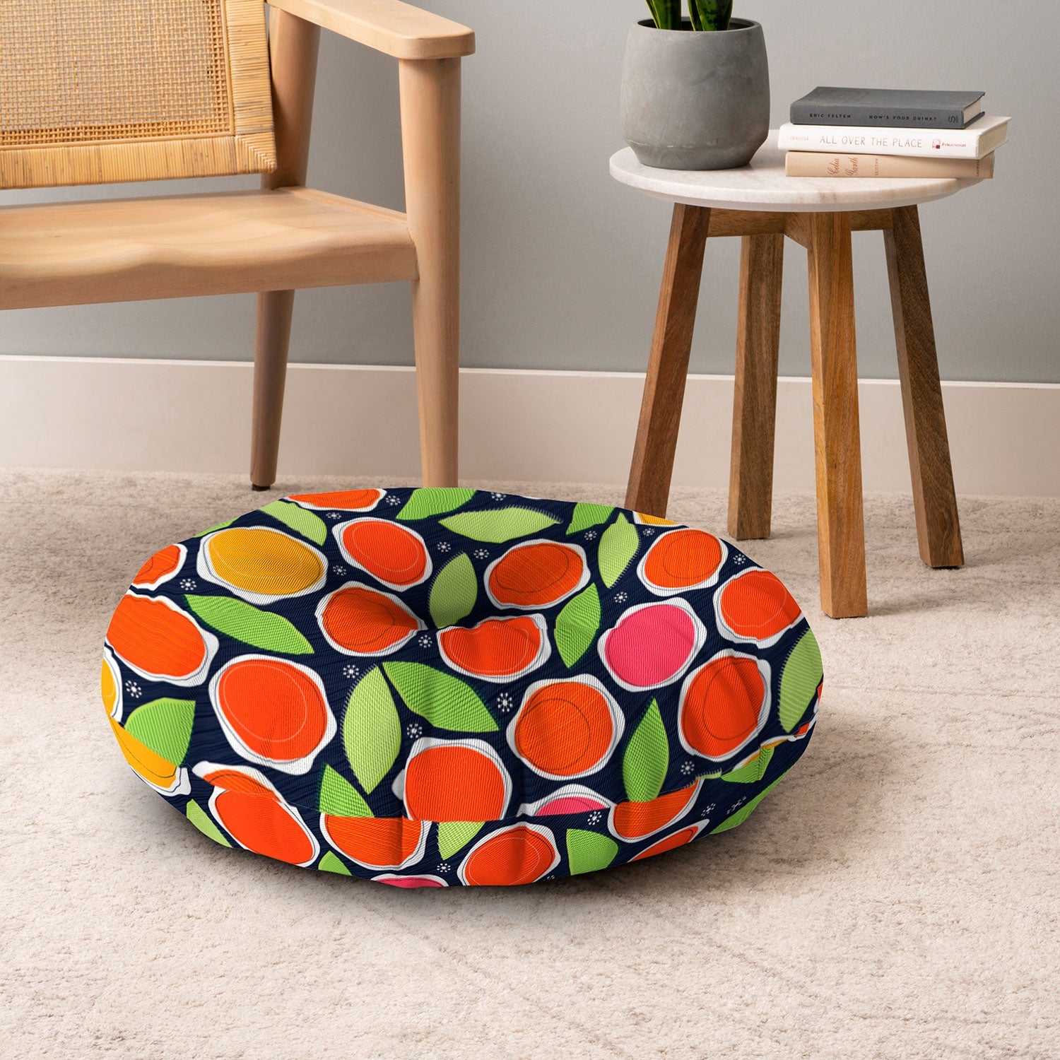 Sam Osborne Simple Blooms Floor Pillow Round