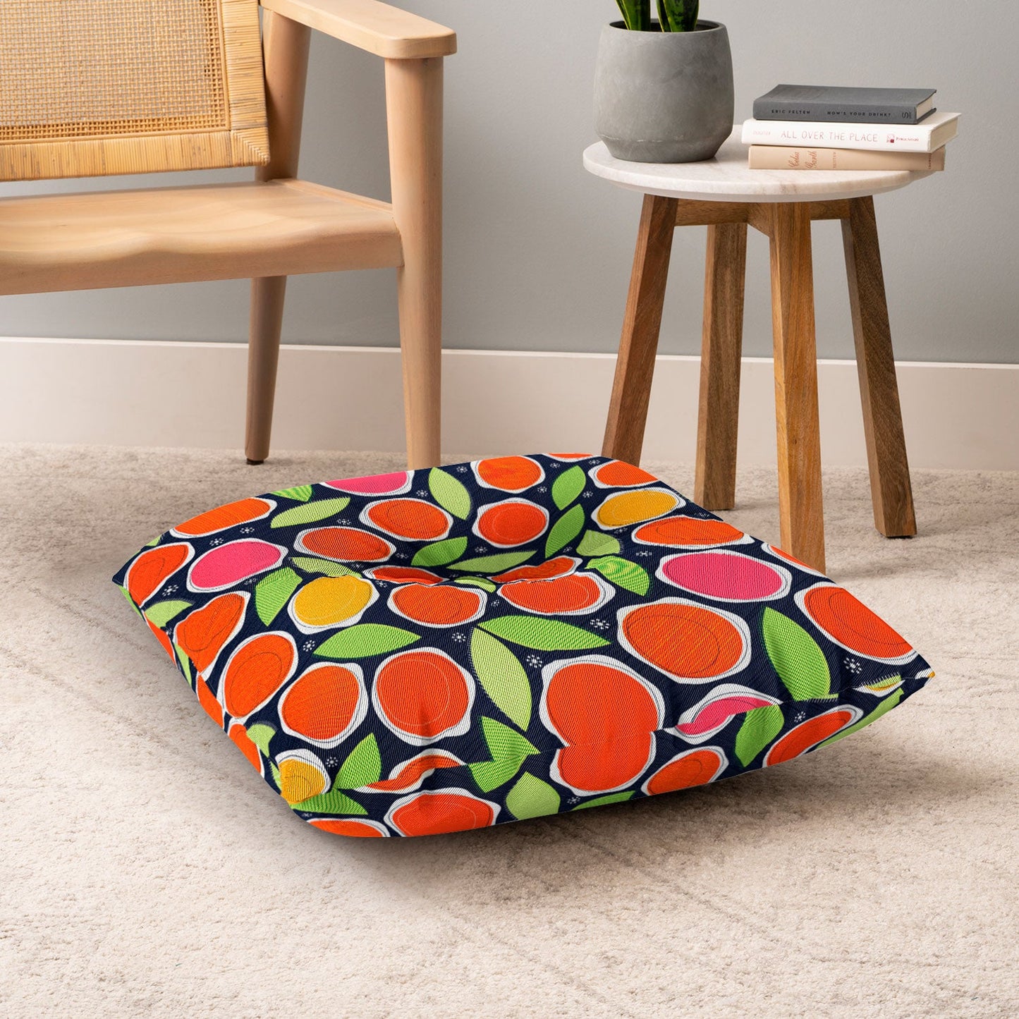 Sam Osborne Simple Blooms Floor Pillow Square
