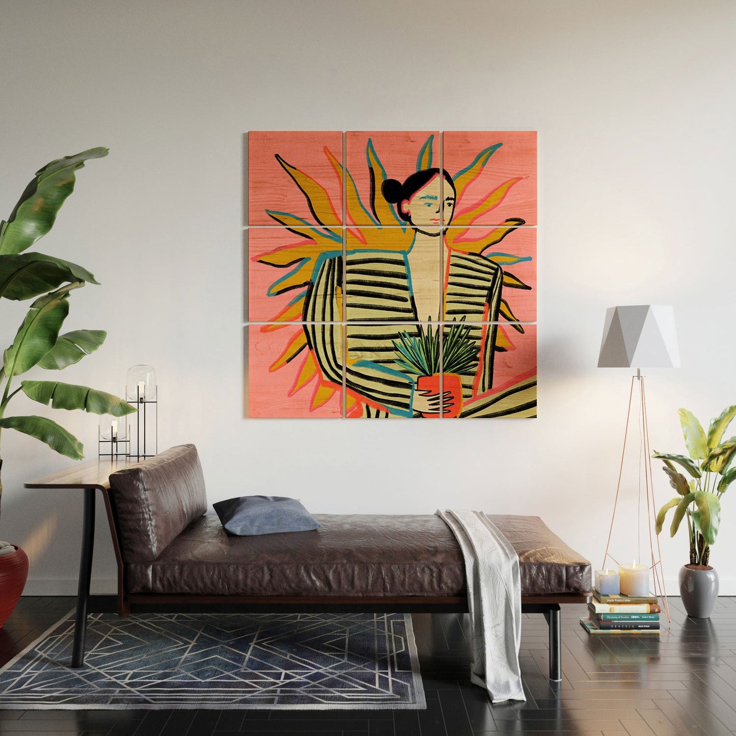 sandrapoliakov SUN POWER Wood Wall Mural