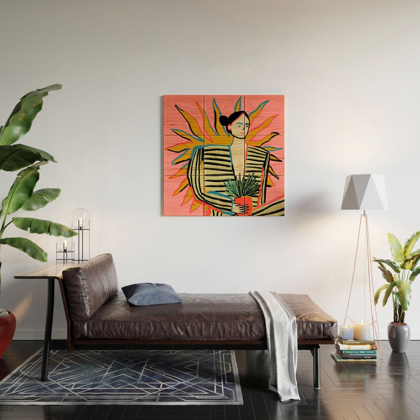 sandrapoliakov SUN POWER Wood Wall Mural