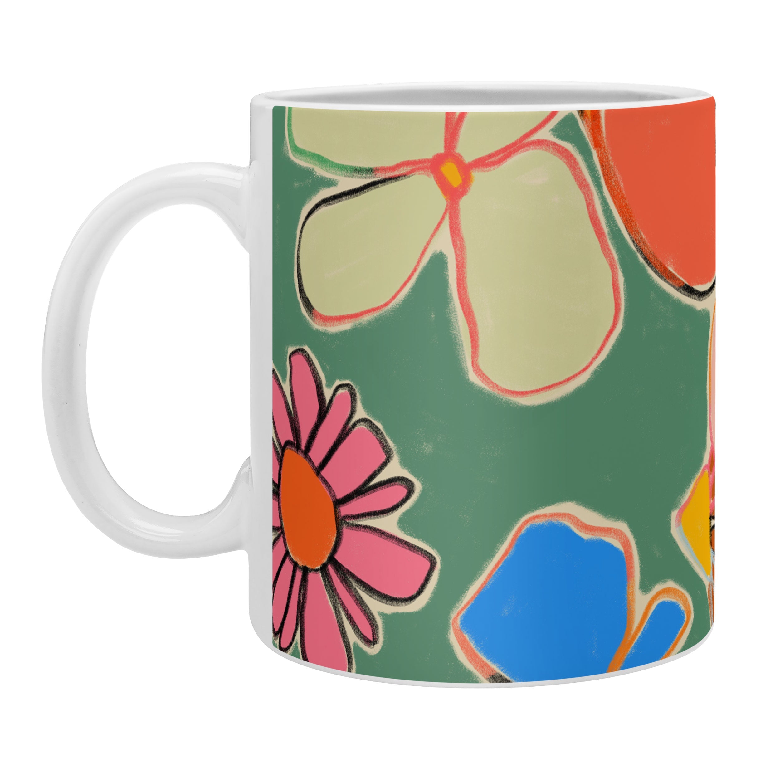 sandrapoliakov VINTAGE GARDEN GREEN Coffee Mug