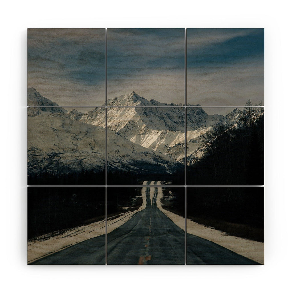 Hannah Kemp Alaska Drive Wood Wall Mural