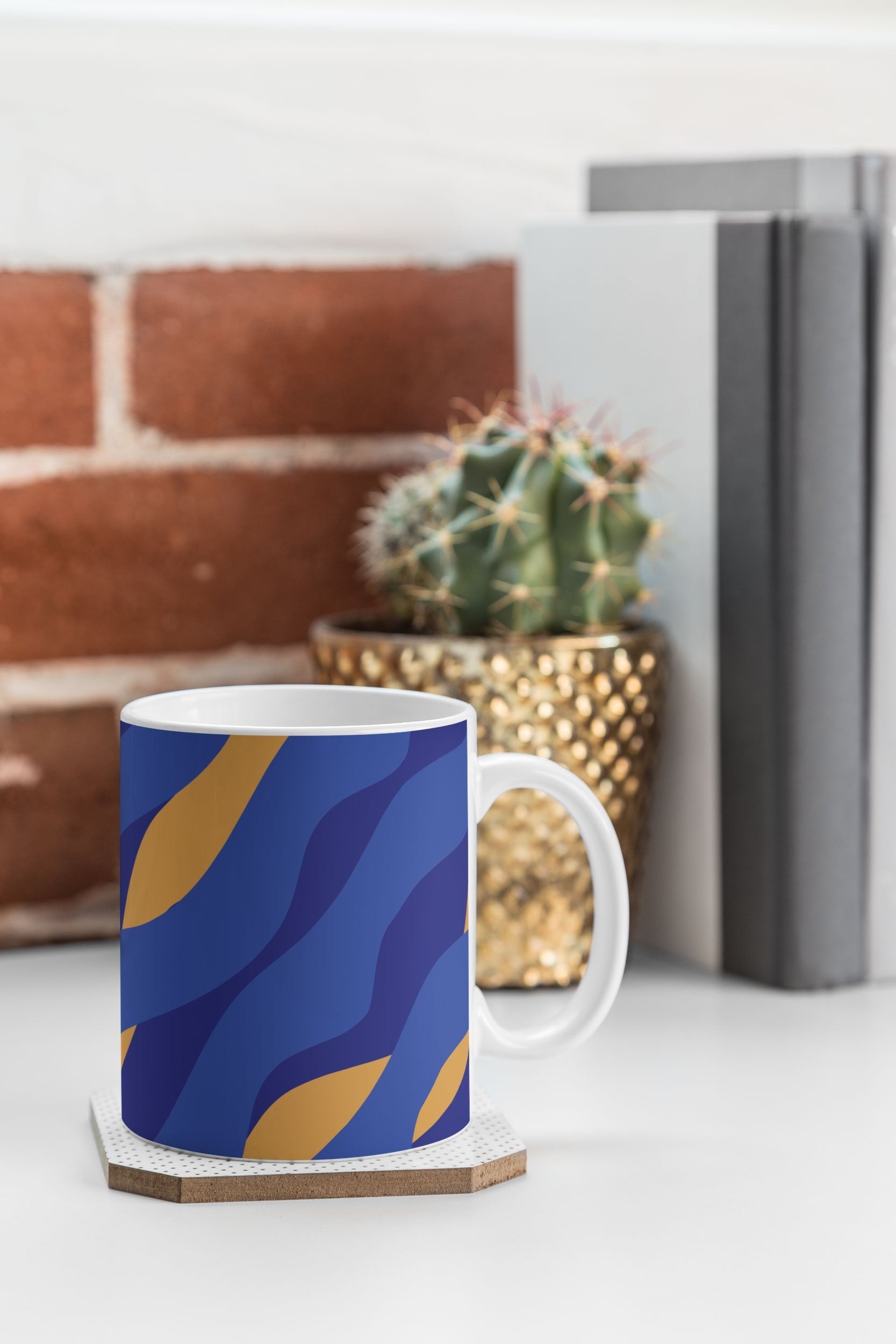 Camilla Foss Pebbles in Stream Coffee Mug
