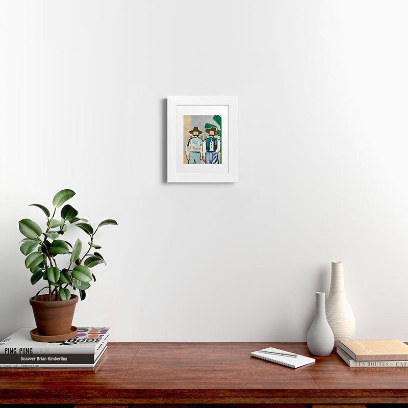 83 Oranges Side By Side Cowboy Edition Framed Art Print
