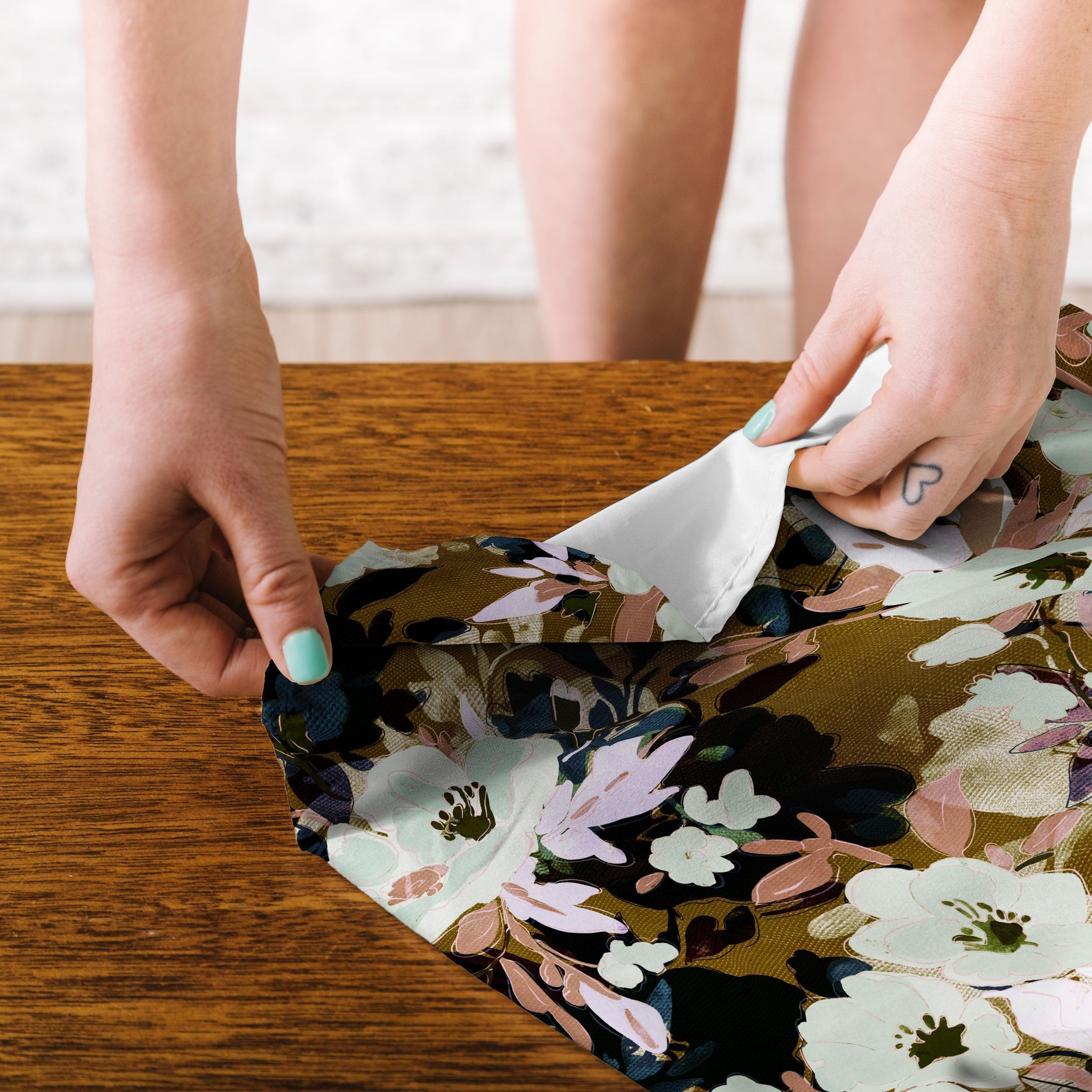 Marta Barragan Camarasa Romantic Floral Fusion Tapestry