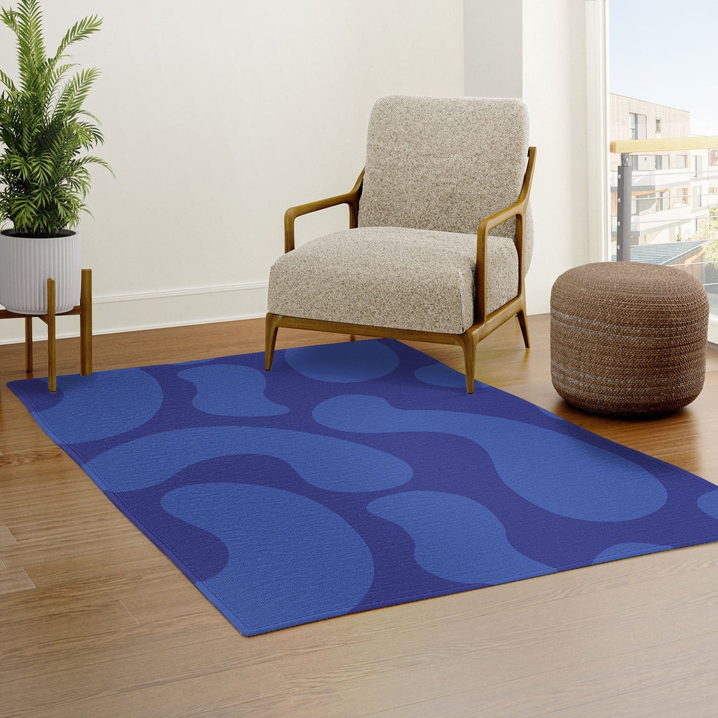 Camilla Foss Blue Pebble Area Rug