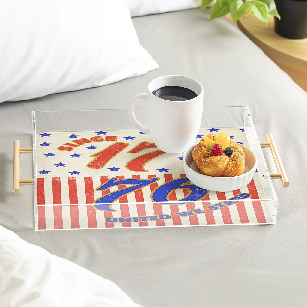 DENY Designs 1776 Stars Acrylic Tray