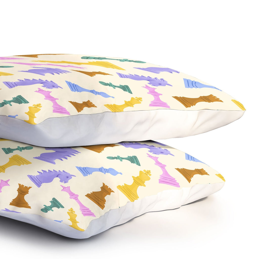 Design by Spark Chess Game Pieces Pillow Shams