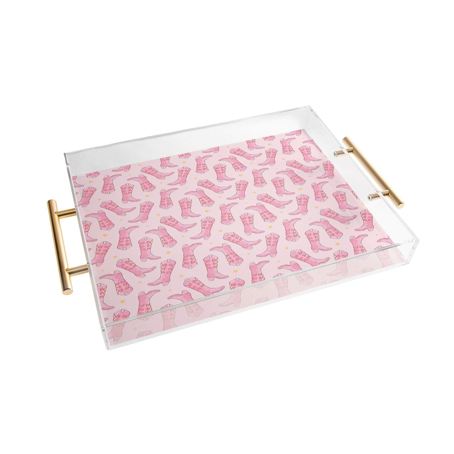 Love_Ryming Stars and Boots Acrylic Tray