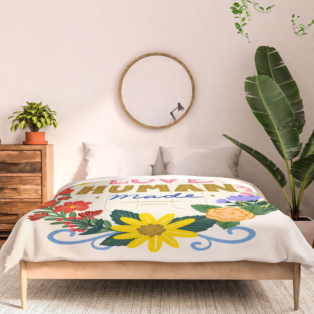 Design by Spark Love Human Made Floral Wreath Comforter
