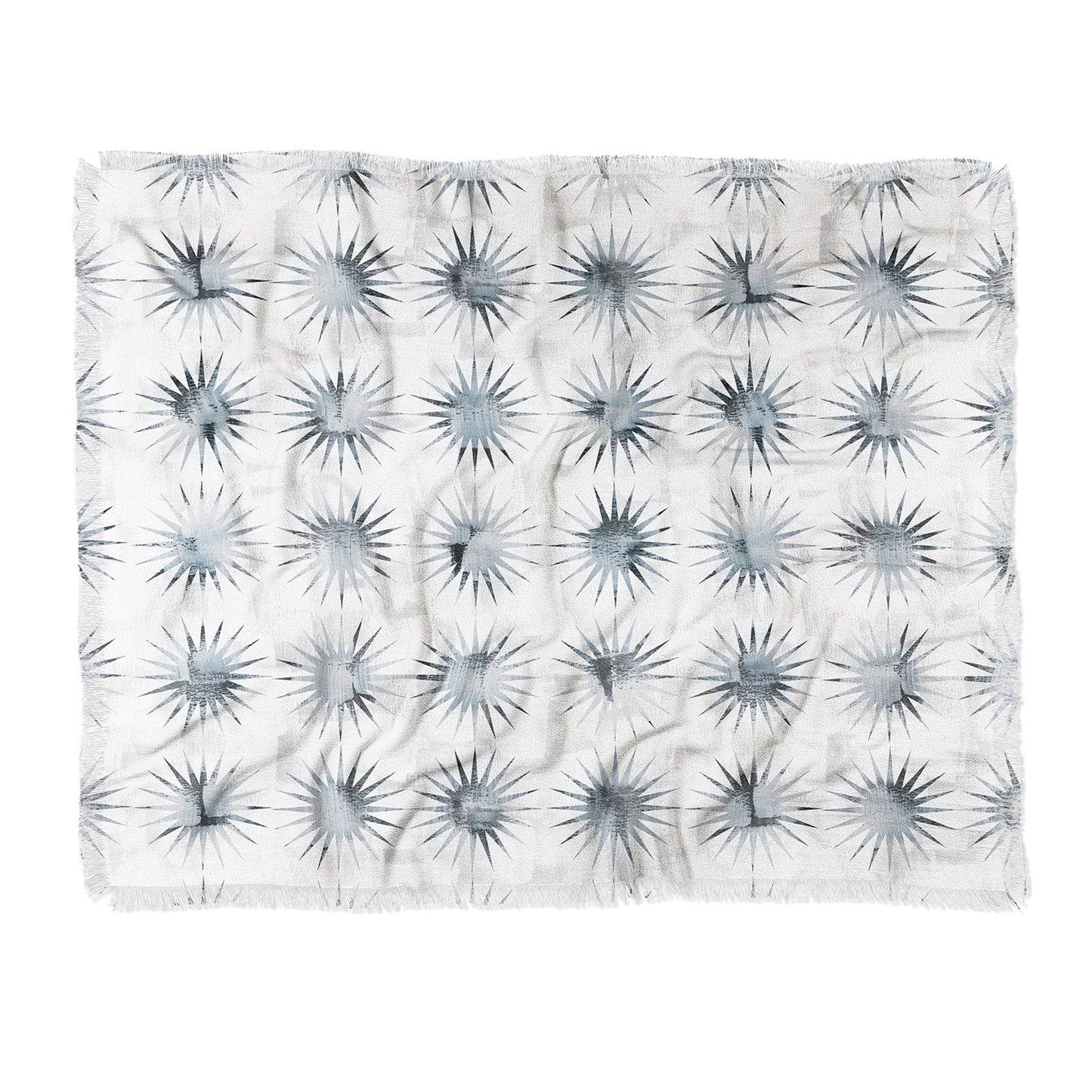 Schatzi Brown Aviana Starburst White Throw Blanket
