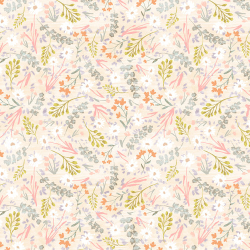Schatzi Brown Mallory Floral Sand Shower Curtain