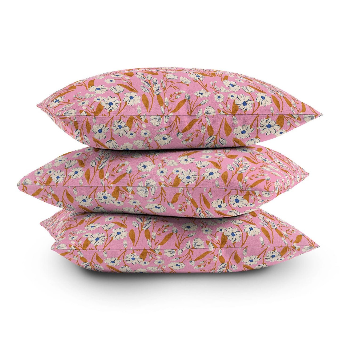 Schatzi Brown Penelope Floral Pink Outdoor Throw Pillow