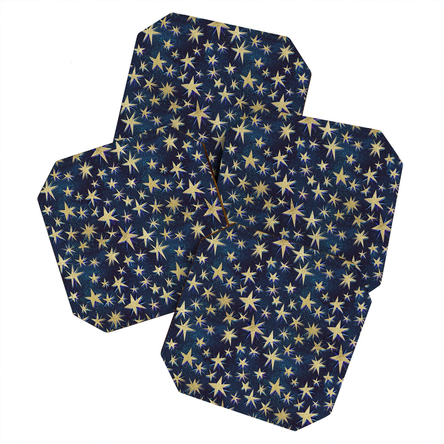 Schatzi Brown Starry Galaxy Coaster Set