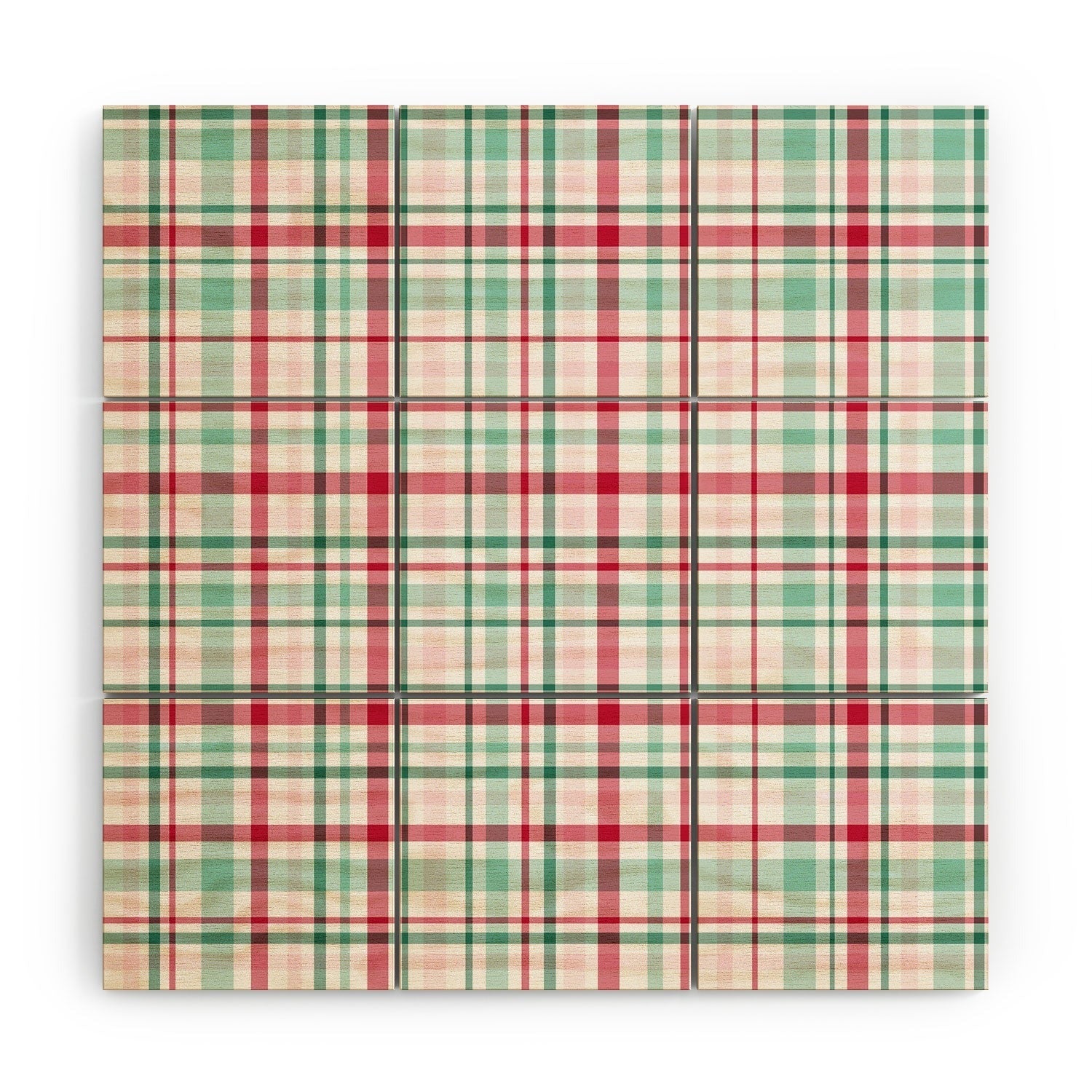 Lisa Argyropoulos Merry Vintage Plaid Wood Wall Mural