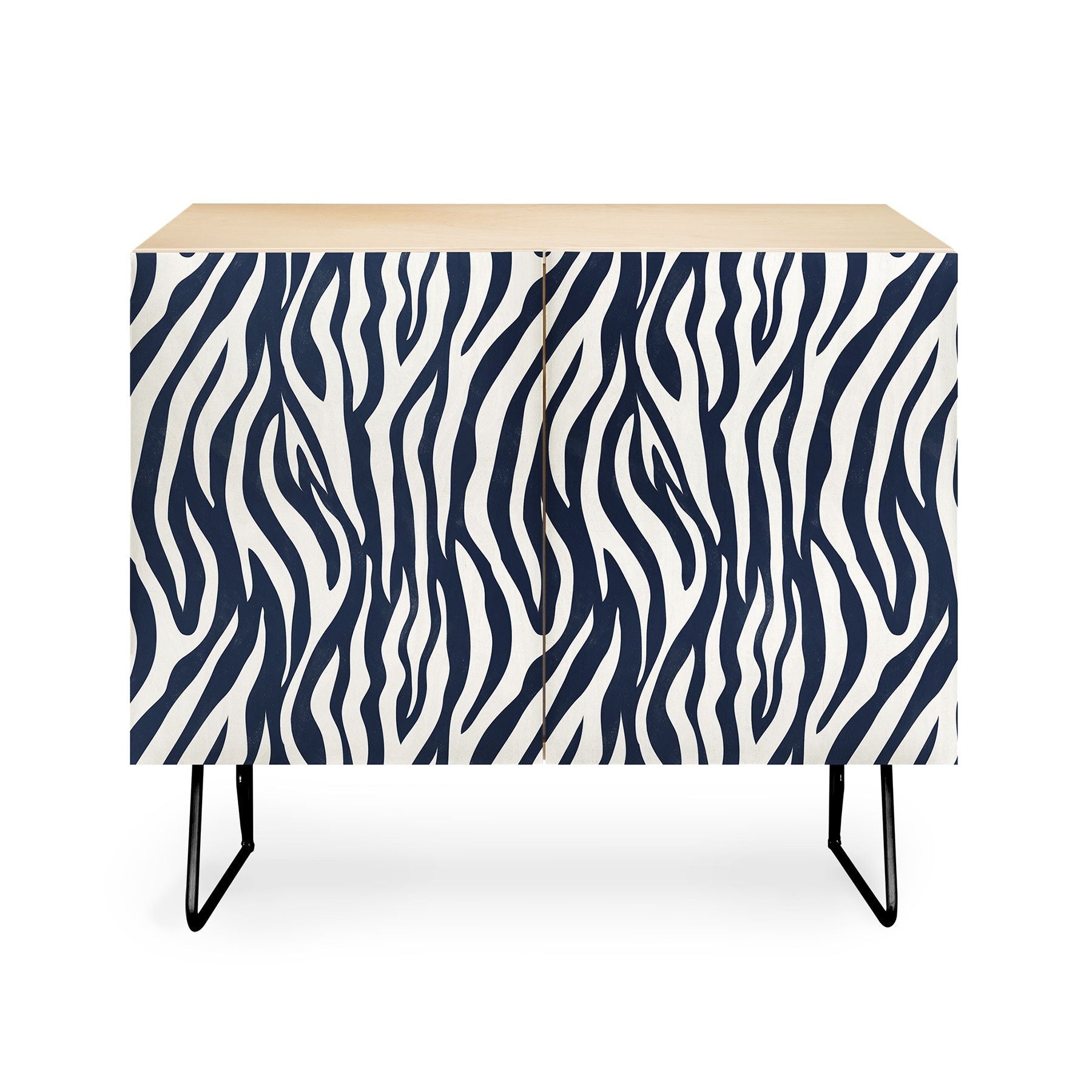 Avenie BR Navy Tiger Stripes Credenza