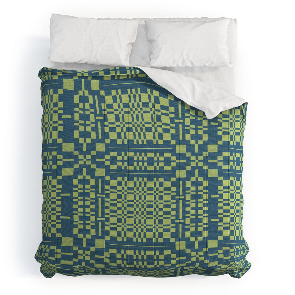 Marta Barragan Camarasa Nostalgic Grid Design Comforter