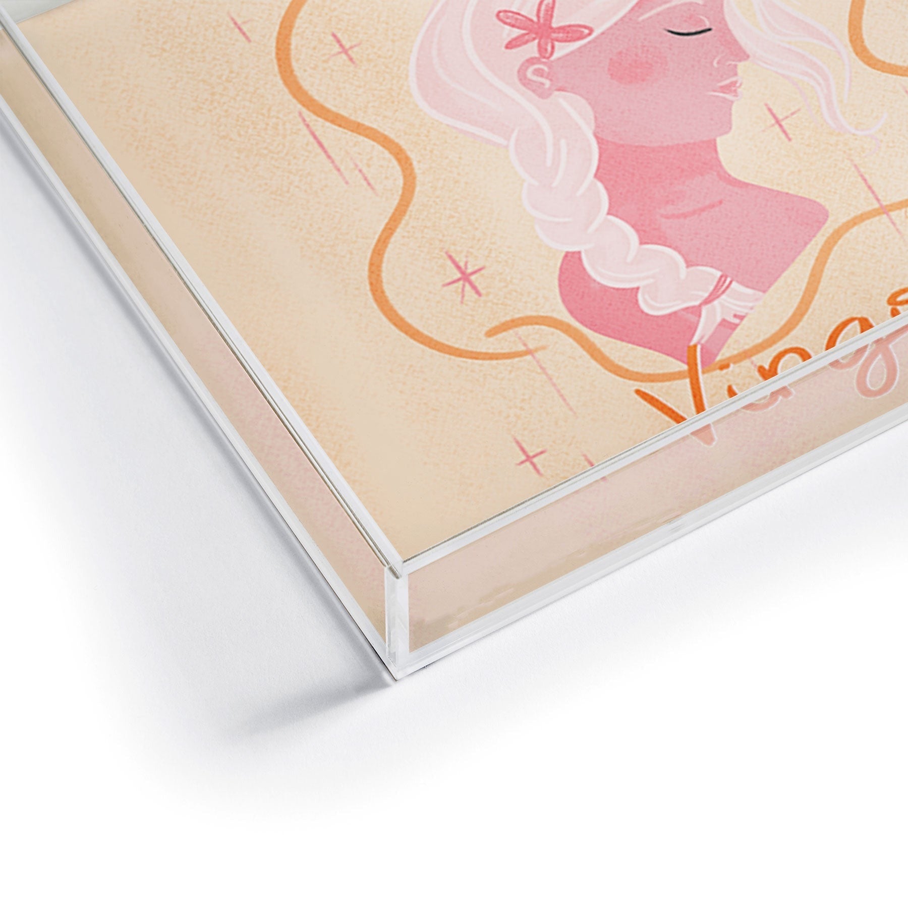 Little Om Zodiac Sign Virgo Acrylic Tray