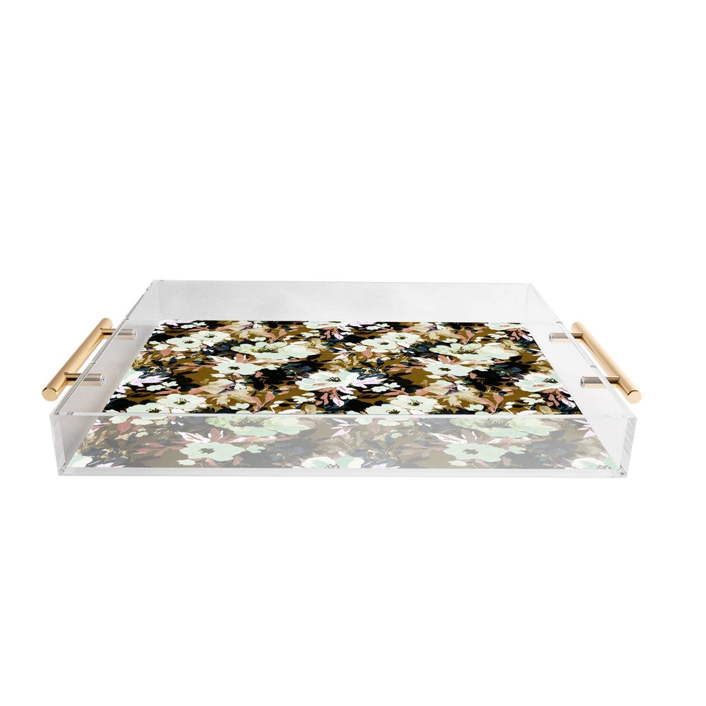 Marta Barragan Camarasa Romantic Floral Fusion Acrylic Tray