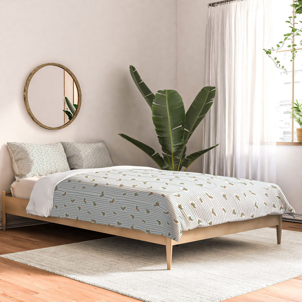 CoastL Studio Hand Drawn Holly Stripe Comforter