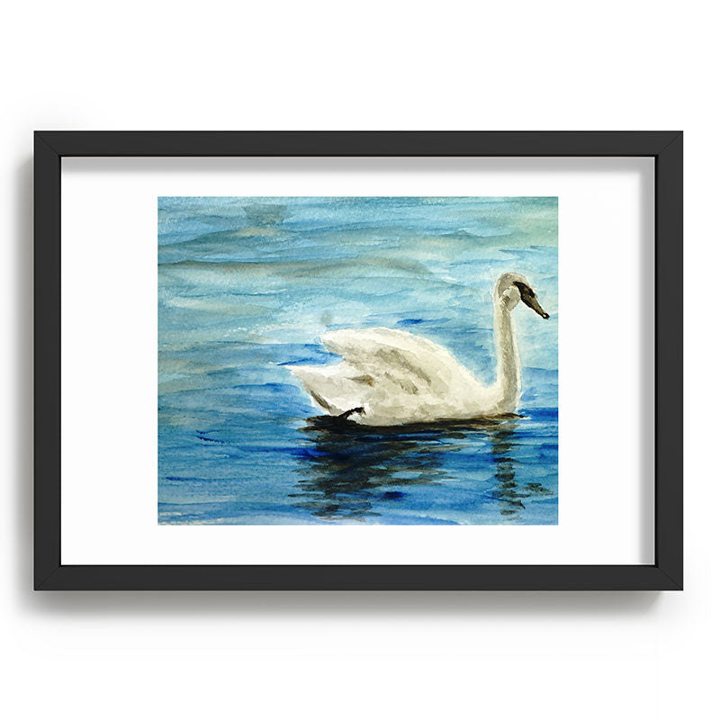 Seleneli_art swan I Recessed Framing Rectangle