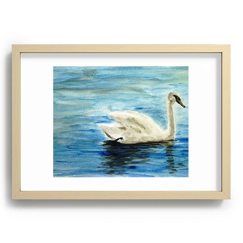 Seleneli_art swan I Recessed Framing Rectangle