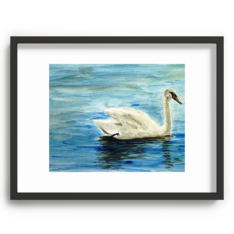 Seleneli_art swan I Recessed Framing Rectangle