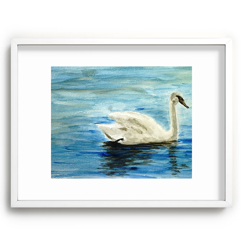 Seleneli_art swan I Recessed Framing Rectangle