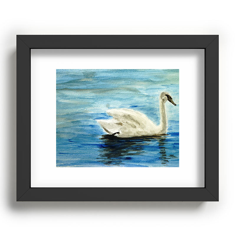 Seleneli_art swan I Recessed Framing Rectangle