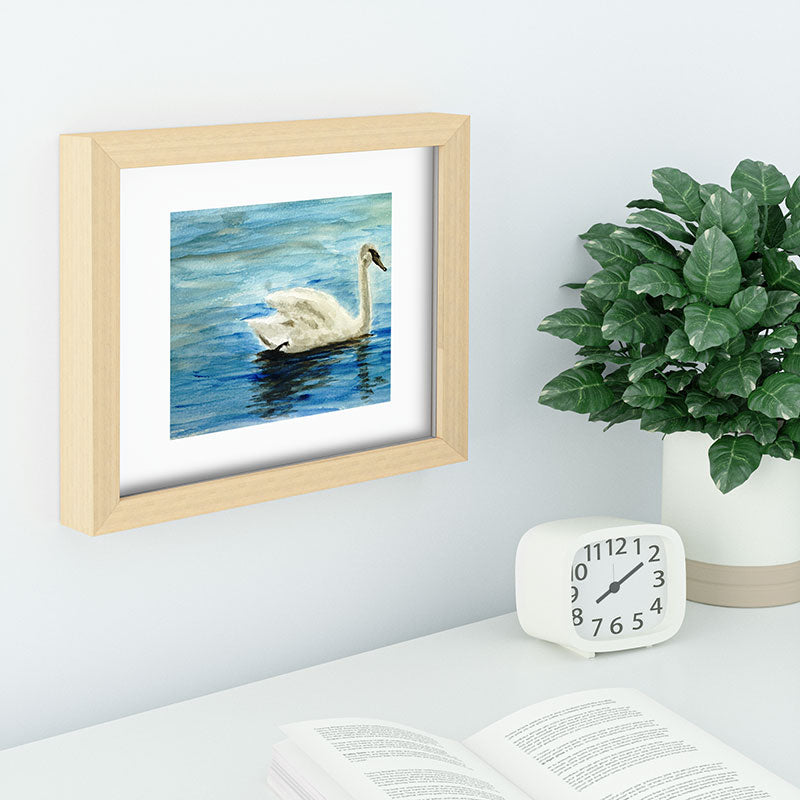 Seleneli_art swan I Recessed Framing Rectangle