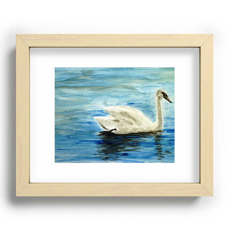 Seleneli_art swan I Recessed Framing Rectangle