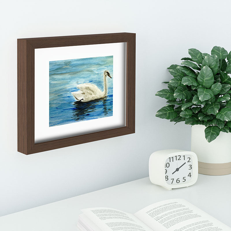 Seleneli_art swan I Recessed Framing Rectangle