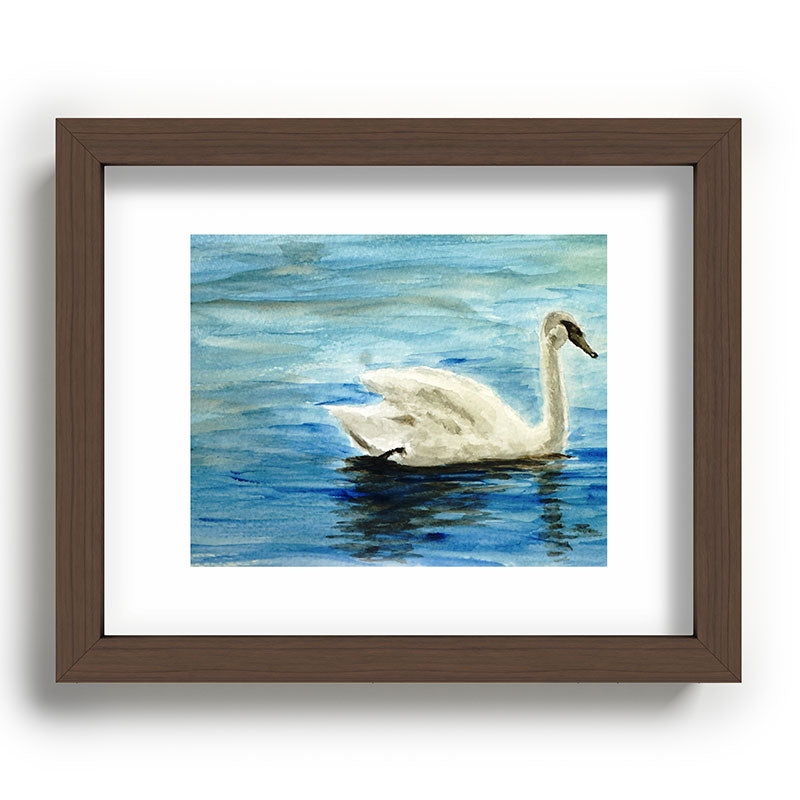 Seleneli_art swan I Recessed Framing Rectangle