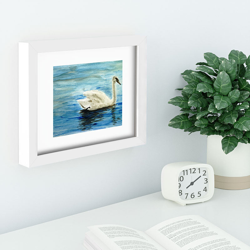 Seleneli_art swan I Recessed Framing Rectangle