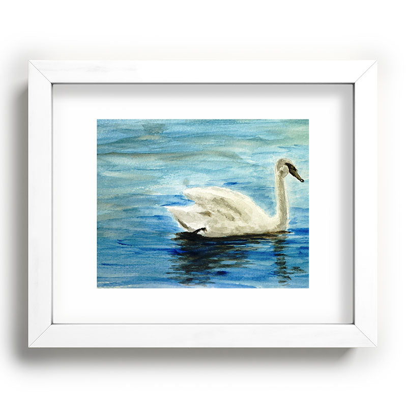 Seleneli_art swan I Recessed Framing Rectangle