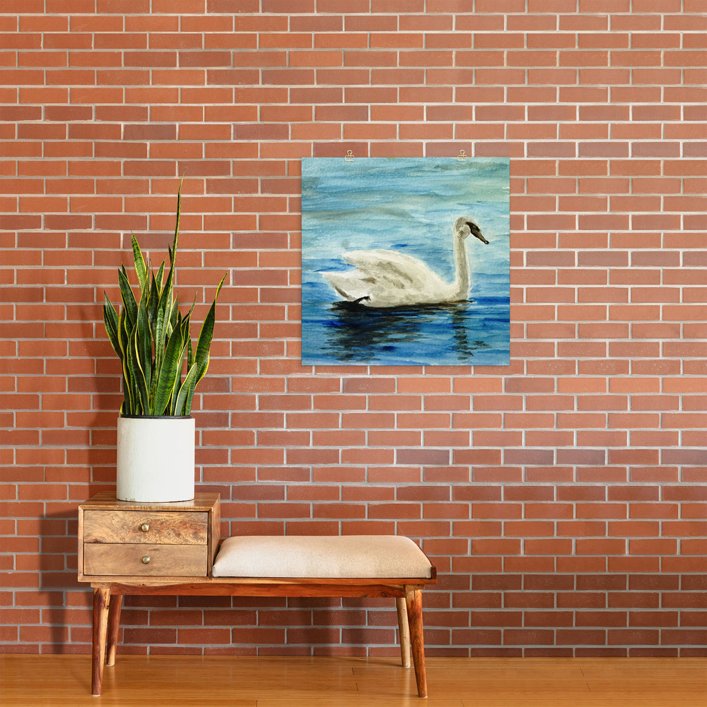 Seleneli_art swan I Art Print