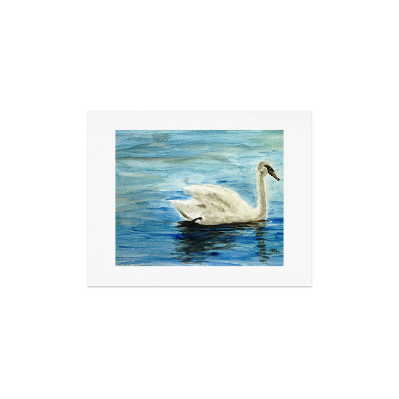 Seleneli_art swan I Art Print